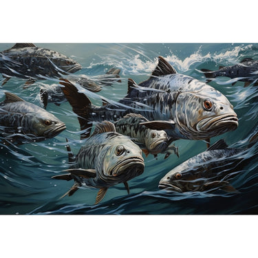 Fish Swimming Canvas